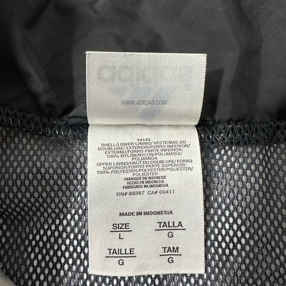 VINTAGE Y2K ADIDAS WINDBREAKER 1/4 ZIP GRAY AND BLACK 2000s - Picture 10 of 15